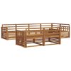 vidaXL Outdoor Sofa Set 7 pcs Natural Solid Acacia Wood