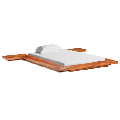 vidaXL Japanese Futon Bed Frame Solid Acacia Wood 90x200 cm