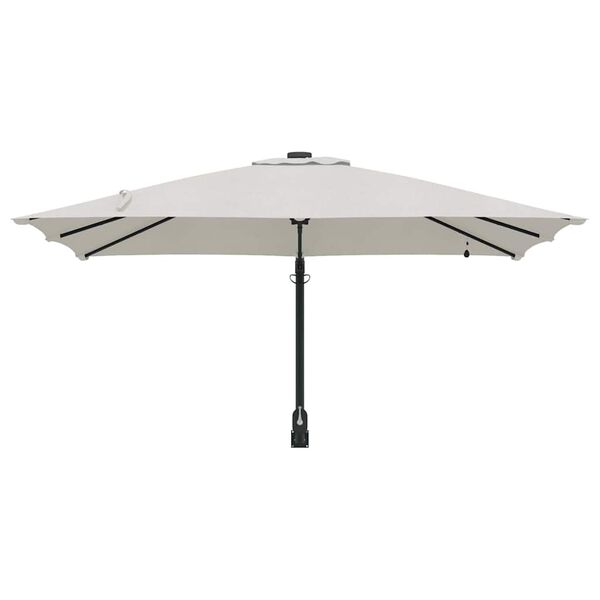 vidaXL Garden Parasol Sand 248.5 x 247.5 x 160 cm Polyester and Steel