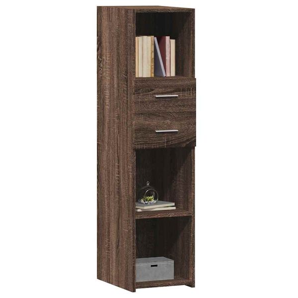 vidaXL Highboard Brown Oak 30x42.5x124 cm Engineered Wood