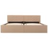 vidaXL Bed Frame without Mattress with Hydraulic Storage Cappuccino 180x200cm
