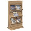 vidaXL Magazine Rack Artisan Oak 70 x 41 x 126 cm Engineered Wood