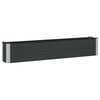 vidaXL Garden Raised Bed Black 200 x 30 x 36 cm alu.