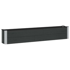 vidaXL Garden Raised Bed Black 200 x 30 x 36 cm