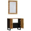 vidaXL 2 Piece Bathroom Furniture Set Solid Wood Mango