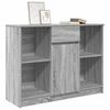 vidaXL Sideboard with Drawer Grey Sonoma 101x35x76 cm Engineered Wood