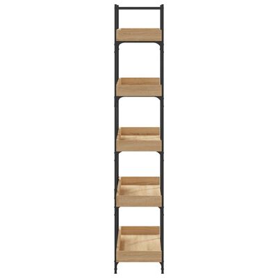 vidaXL Bookcase 5-Tier Sonoma Oak 100x33x180.5 cm Engineered Wood