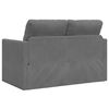 vidaXL Folding Sofa Bed Dark Grey 122 x 70 x 60 cm Velvet