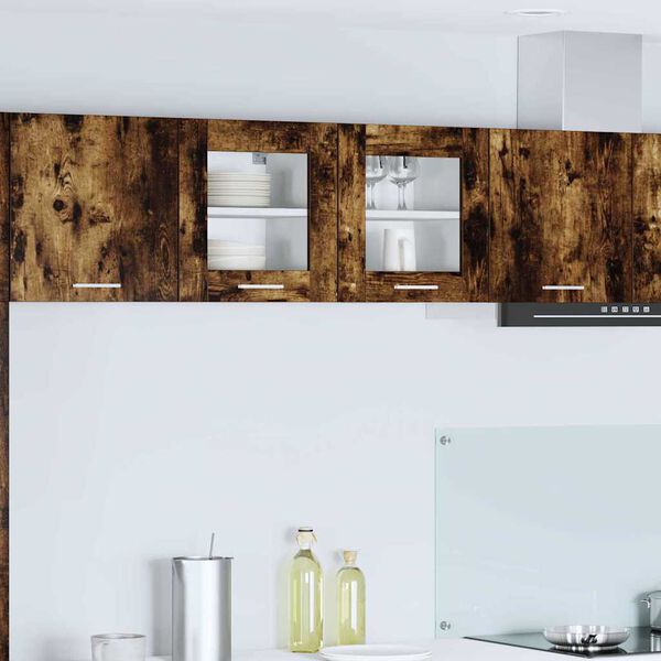 vidaXL Hanging Cabinet Smoked Oak 40 x 31 x 40 cm Engineered Wood