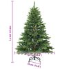 vidaXL Artificial Hinged Christmas Tree Green 150 cm PVC, PE and steel