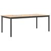vidaXL Dining Table Natural 200 x 100 x 75 cm Solid Pine Wood