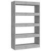 vidaXL Book Cabinet | Concrete grey | Engineered wood | Medium | Book Cabinet