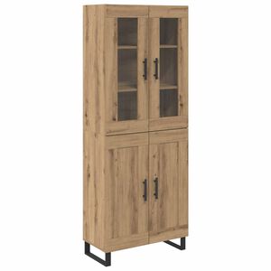 vidaXL Highboard 2 pcs Artisan Oak Engineered Wood