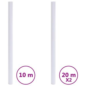 vidaXL Window Films Frosted Transparent Grey PVC