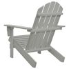 vidaXL Garden Chair Wood Grey