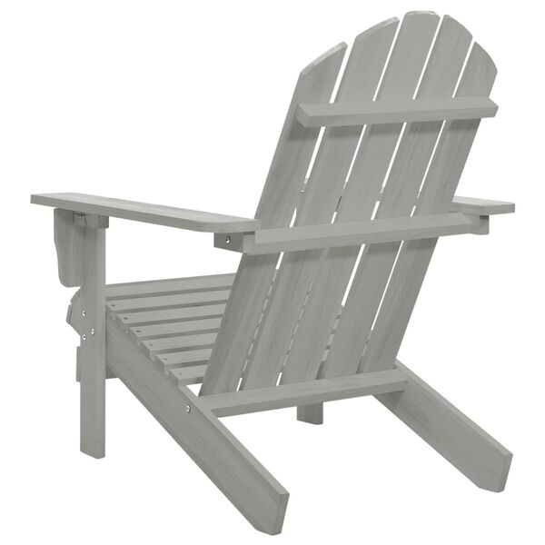 vidaXL Garden Chair Wood Grey