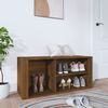 vidaXL Shoe Cabinet Brown Oak 100x35x45 cm Engineered Wood