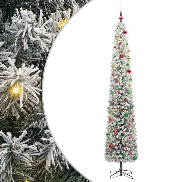vidaXL Artificial Christmas Tree with 300 LEDs with Stand Green 300 cm