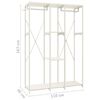vidaXL Wardrobe White 110x40x167 cm Metal and Engineered Wood