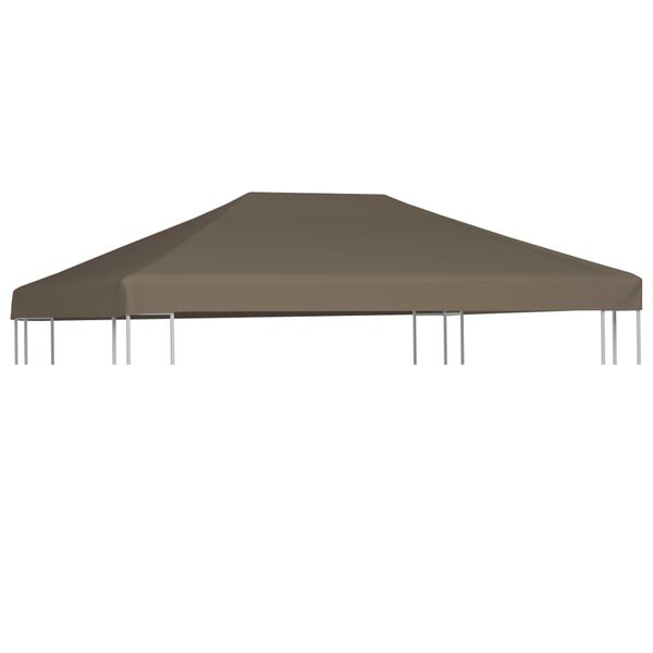vidaXL Gazebo Top Cover 310 g/m² 3x3 m Taupe