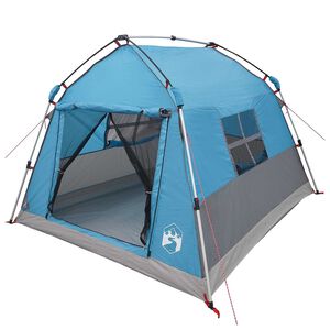 vidaXL Instant Tent Water-resistant 2-Person Blue