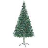 vidaXL Artificial Christmas Tree with Stand Green 210 cm PVC and Steel