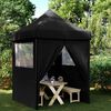 vidaXL Party Tent Folding Black 200 x 200 x 306 cm Oxford Fabric