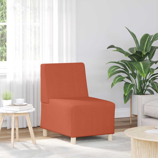 vidaXL Modular Sofa Unit Armless Orange 55 x 74 x 82 cm