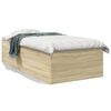 vidaXL Bed Frame without Mattress Sonoma Oak 90x200 cm