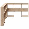 vidaXL Bookcase Headboard L-Shaped 120 cm Solid Wood Pine