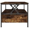 vidaXL Coffee Table Smoked Oak 100x51x45 cm Engineered Wood