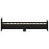 vidaXL Bed Frame without Mattress Black Oak 90x200 cm Engineered Wood
