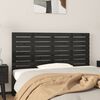 vidaXL Wall Headboard Black 146x3x63 cm Solid Wood Pine