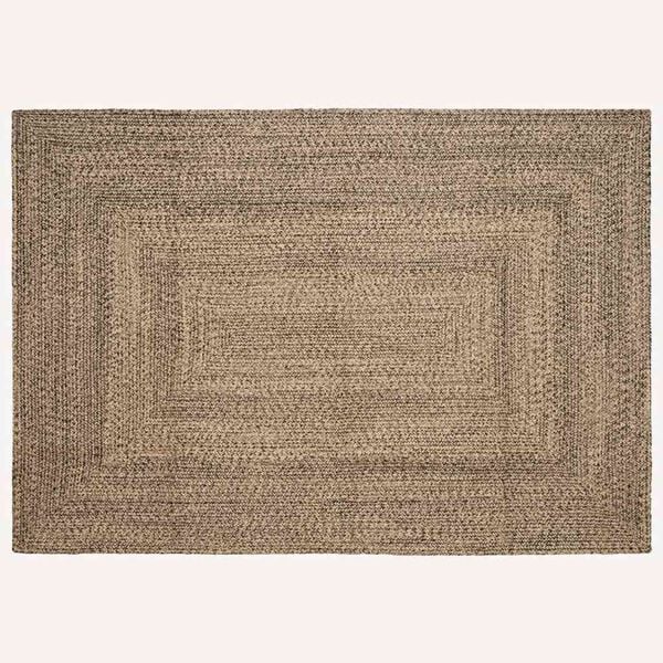 vidaXL Area Rugs Rectangular Natural and Black 240 x 340 cm Jute