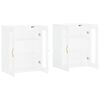 vidaXL Wall Mounted Cabinets 2 pcs White Engineered Wood