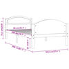 vidaXL Bed Frame without Mattress Dark Brown 90x200 cm Solid Wood