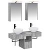 vidaXL Bathroom Cabinet Set 5 pcs Grey Sonoma Engineered Wood