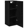 vidaXL Wall Mounted Cabinet Black Oak 34.5 x 34 x 90 cm
