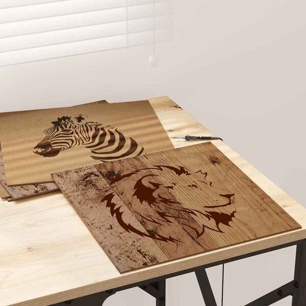 vidaXL Decor Panels 50 pcs Old Wood 30 x 30 x 0.27 cm Engineered Wood