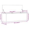 vidaXL Storage Box Old Wood 102 x 35 x 35 cm Engineered Wood