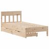 vidaXL Bed Frame without Mattress 100x200 cm Solid Wood Pine
