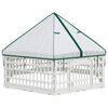 vidaXL 6 Panel Dog Playpen White 179 x 151 x 114 cm Plastic