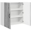 vidaXL Kitchen Cabinet with Storage Kalmar Grey Sonoma 80 x 31 x 80 cm