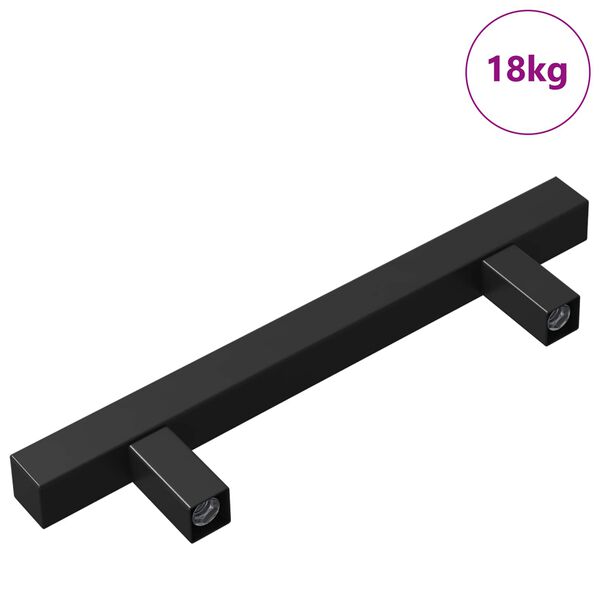 vidaXL Cabinet Handle 420 pcs Black 150 x 12.3 x 35.2 mm