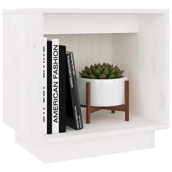 vidaXL Bedside Cabinets 2 pcs White 40x30x40 cm Solid Wood Pine