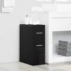vidaXL Bathroom Furniture Set Wall-mounted Black Oak 22 x 44 x 61.5 cm