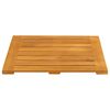 vidaXL Bath Mat Plain Brown 50 x 50 cm Wood