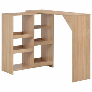 vidaXL Bar Table | Oak | Engineered wood | Bar Table | Rectangular