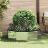 vidaXL Planter Silver 120 x 120 x 35 cm Galvanised Steel