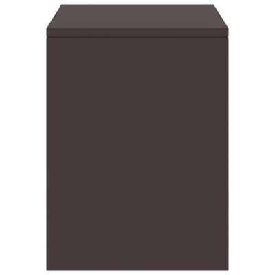 vidaXL Bedside Cabinet Dark Brown 35x30x40 cm Solid Pinewood